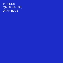 #1C2CC8 - Dark Blue Color Image