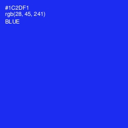 #1C2DF1 - Blue Color Image