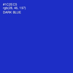 #1C2EC5 - Dark Blue Color Image