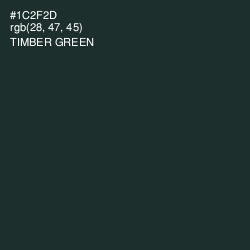 #1C2F2D - Timber Green Color Image