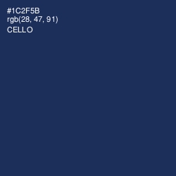 #1C2F5B - Cello Color Image