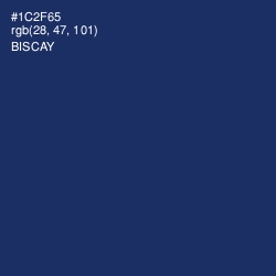 #1C2F65 - Biscay Color Image