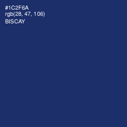#1C2F6A - Biscay Color Image