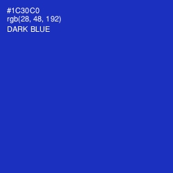 #1C30C0 - Dark Blue Color Image