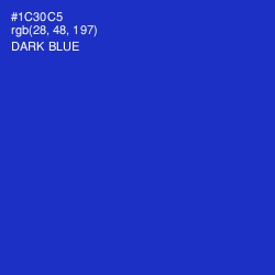 #1C30C5 - Dark Blue Color Image