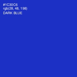 #1C30C6 - Dark Blue Color Image