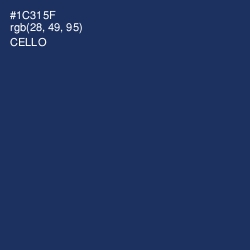 #1C315F - Cello Color Image
