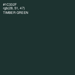 #1C332F - Timber Green Color Image