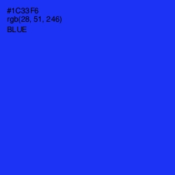 #1C33F6 - Blue Color Image
