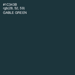 #1C343B - Gable Green Color Image