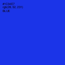 #1C34E7 - Blue Color Image