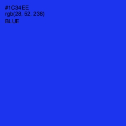 #1C34EE - Blue Color Image