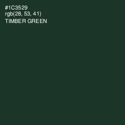 #1C3529 - Timber Green Color Image