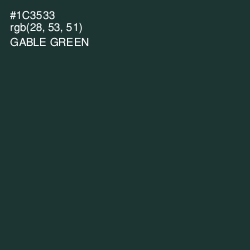 #1C3533 - Gable Green Color Image