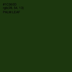 #1C360D - Palm Leaf Color Image