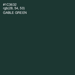 #1C3632 - Gable Green Color Image