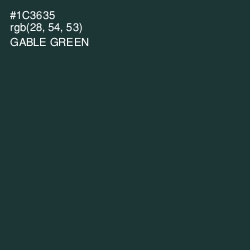 #1C3635 - Gable Green Color Image