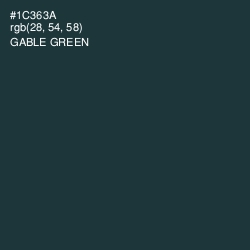 #1C363A - Gable Green Color Image