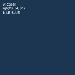 #1C3651 - Nile Blue Color Image