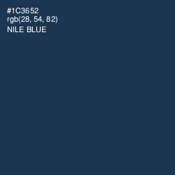 #1C3652 - Nile Blue Color Image