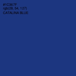 #1C367F - Catalina Blue Color Image