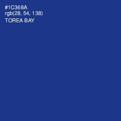 #1C368A - Torea Bay Color Image