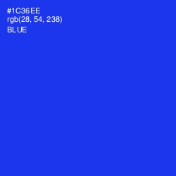 #1C36EE - Blue Color Image