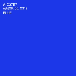 #1C37E7 - Blue Color Image