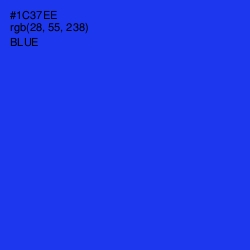 #1C37EE - Blue Color Image