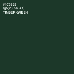 #1C3829 - Timber Green Color Image