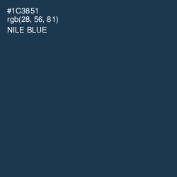 #1C3851 - Nile Blue Color Image