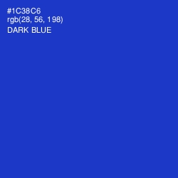#1C38C6 - Dark Blue Color Image