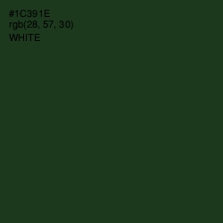 #1C391E - Seaweed Color Image