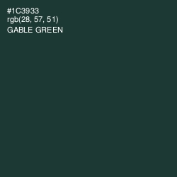 #1C3933 - Gable Green Color Image