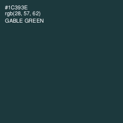 #1C393E - Gable Green Color Image