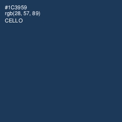 #1C3959 - Cello Color Image