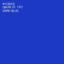 #1C39C5 - Dark Blue Color Image