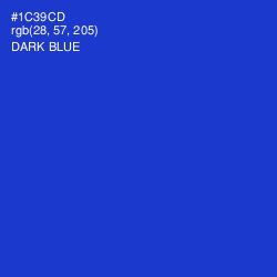 #1C39CD - Dark Blue Color Image