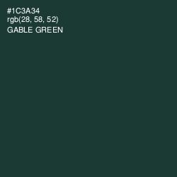 #1C3A34 - Gable Green Color Image