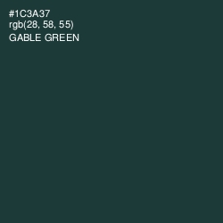 #1C3A37 - Gable Green Color Image