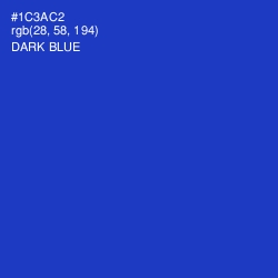 #1C3AC2 - Dark Blue Color Image