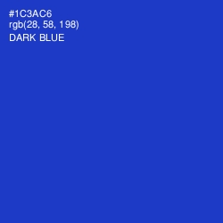 #1C3AC6 - Dark Blue Color Image