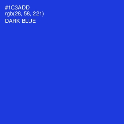 #1C3ADD - Dark Blue Color Image
