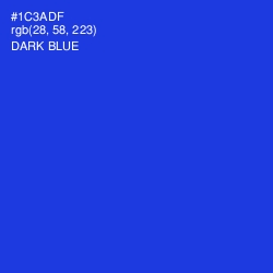 #1C3ADF - Dark Blue Color Image