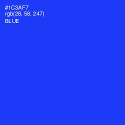 #1C3AF7 - Blue Color Image