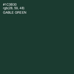 #1C3B30 - Gable Green Color Image