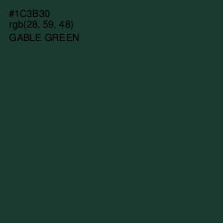 #1C3B30 - Gable Green Color Image