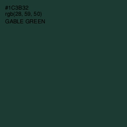 #1C3B32 - Gable Green Color Image