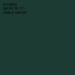 #1C3B33 - Gable Green Color Image