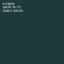 #1C3B39 - Gable Green Color Image